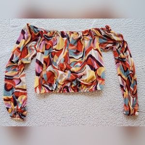 Willow and root off the shoulder blouse. Size large.